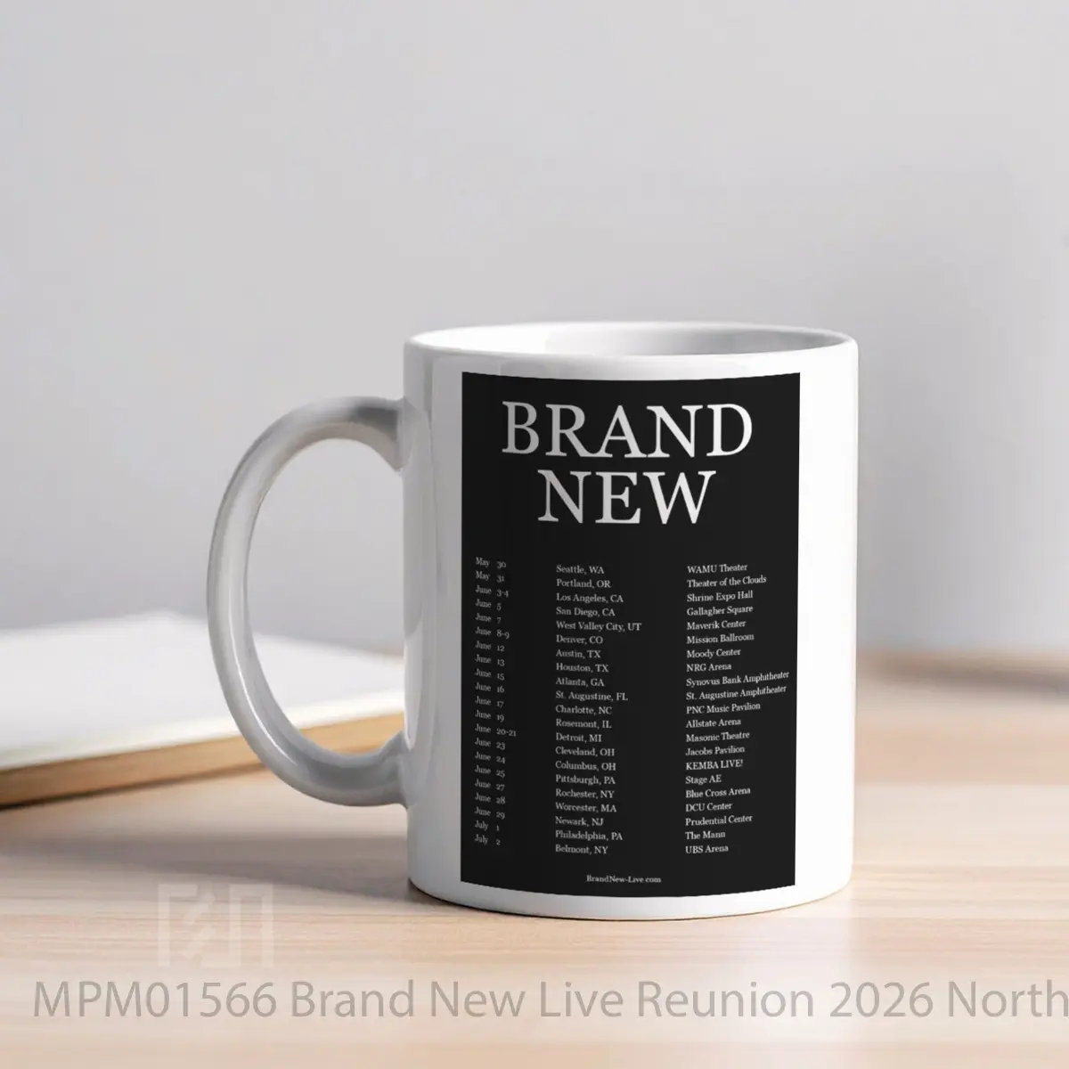 Mug Brand New Live Reunion 2026 North America Tour MPM01566 - All-side / Desain
