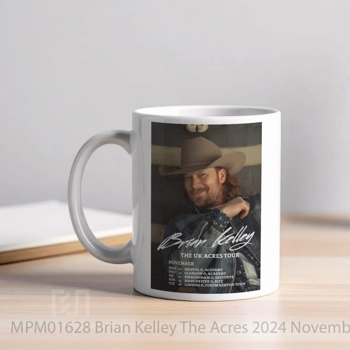Mug Brian Kelley The Acres 2024 November Uk Tour Poste MPM01628 - All-side / Desain