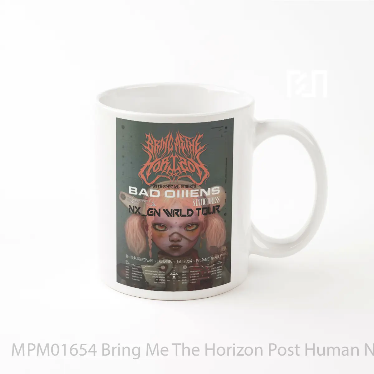 Mug Bring Me The Horizon Post Human Nex Gen Tur Uk And Ireland 2024 MPM01654