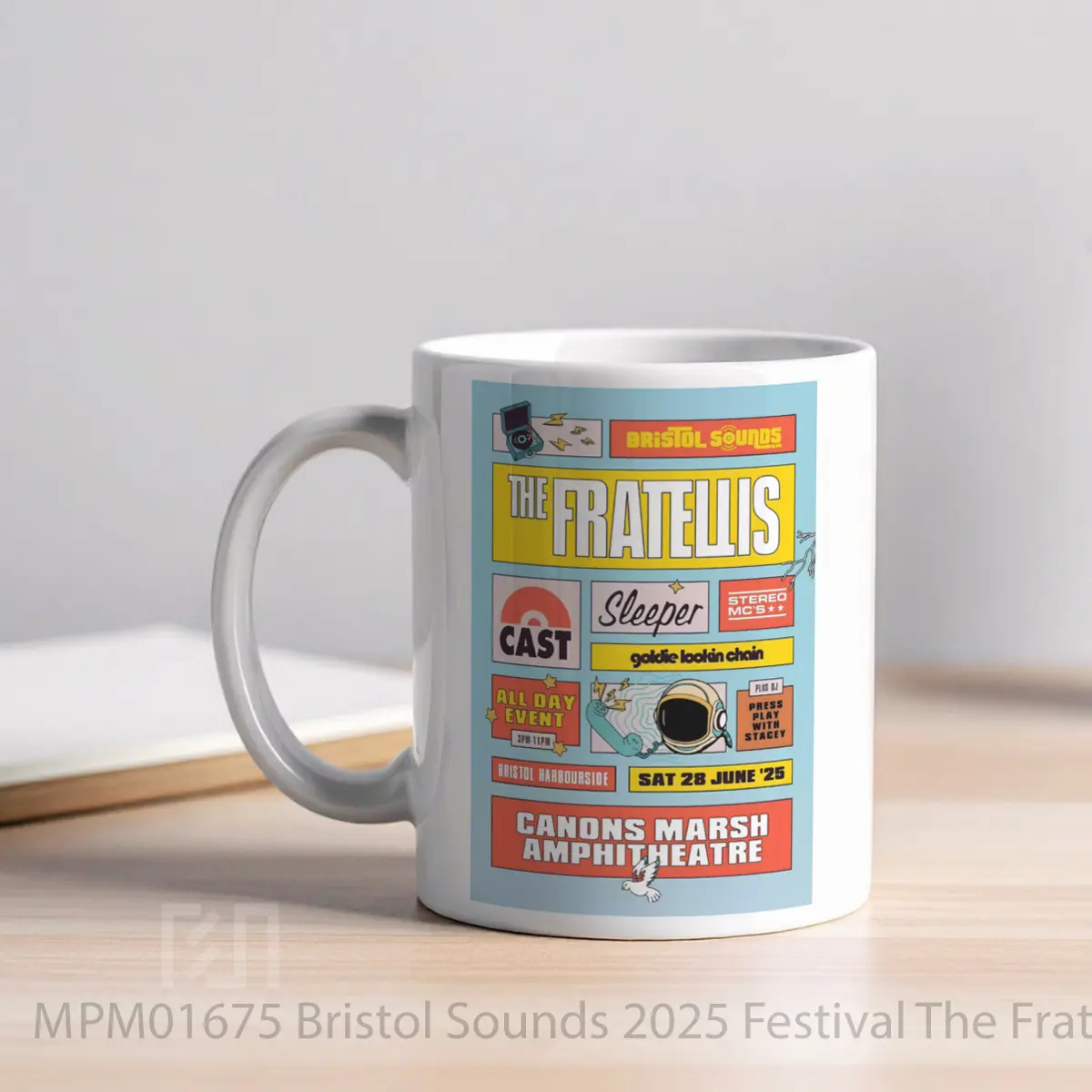 Mug Bristol Sounds 2025 Festival The Fratellis MPM01675 - All-side / Desain