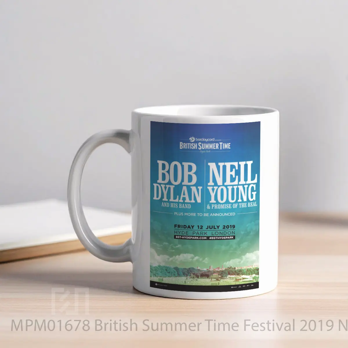 Mug British Summer Time Festival 2019 Neil Young Bob Dylan MPM01678 - All-side / Desain
