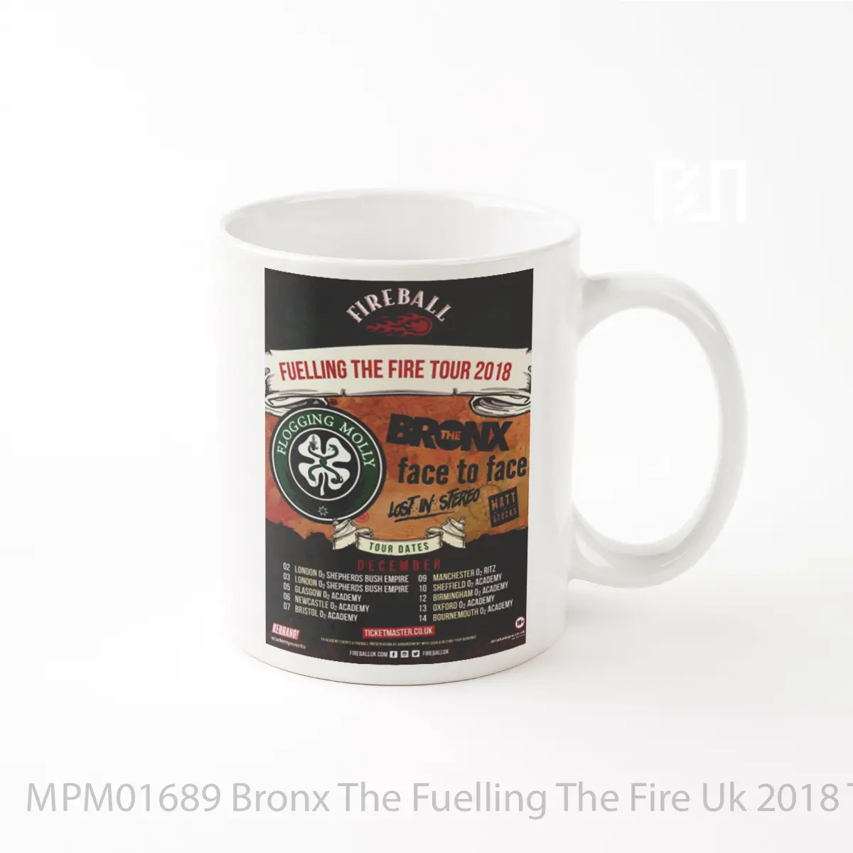 Mug Bronx The Fuelling The Fire Uk 2018 Tour MPM01689