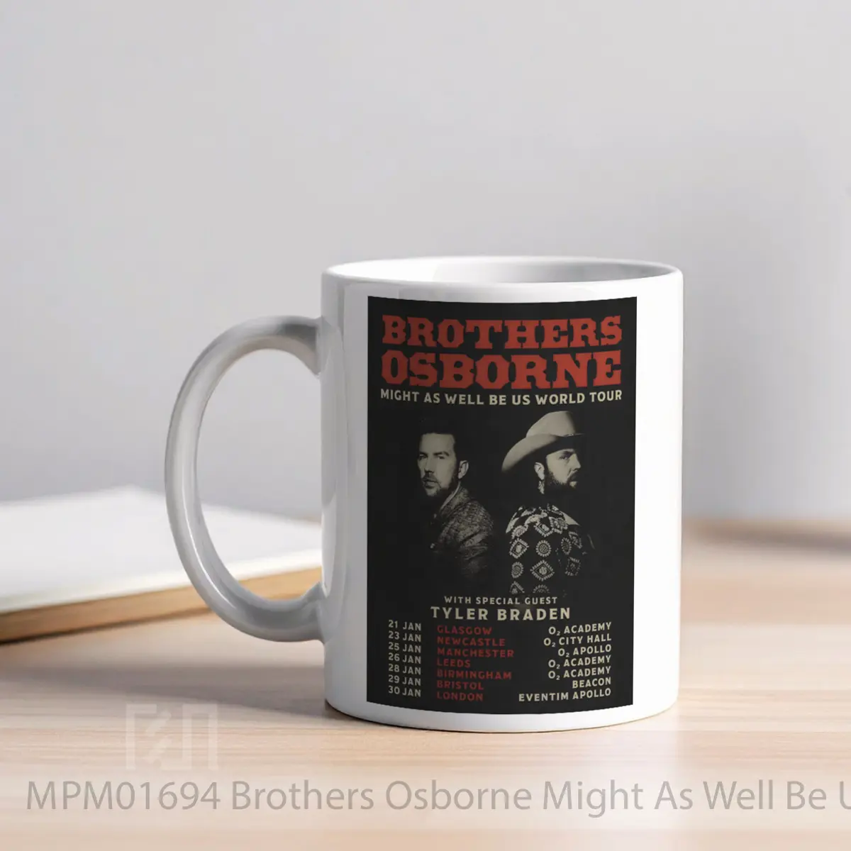 Mug Brothers Osborne Might As Well Be Us Uk Tour 2024 MPM01694 - All-side / Desain