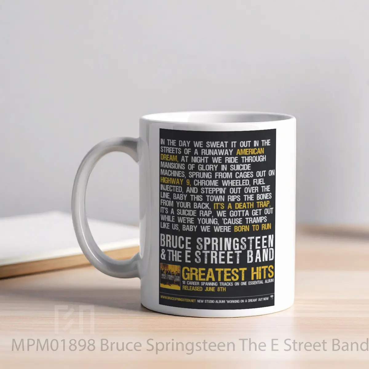 Mug Bruce Springsteen The E Street Band Greatest Hits Collection MPM01898 - All-side / Desain