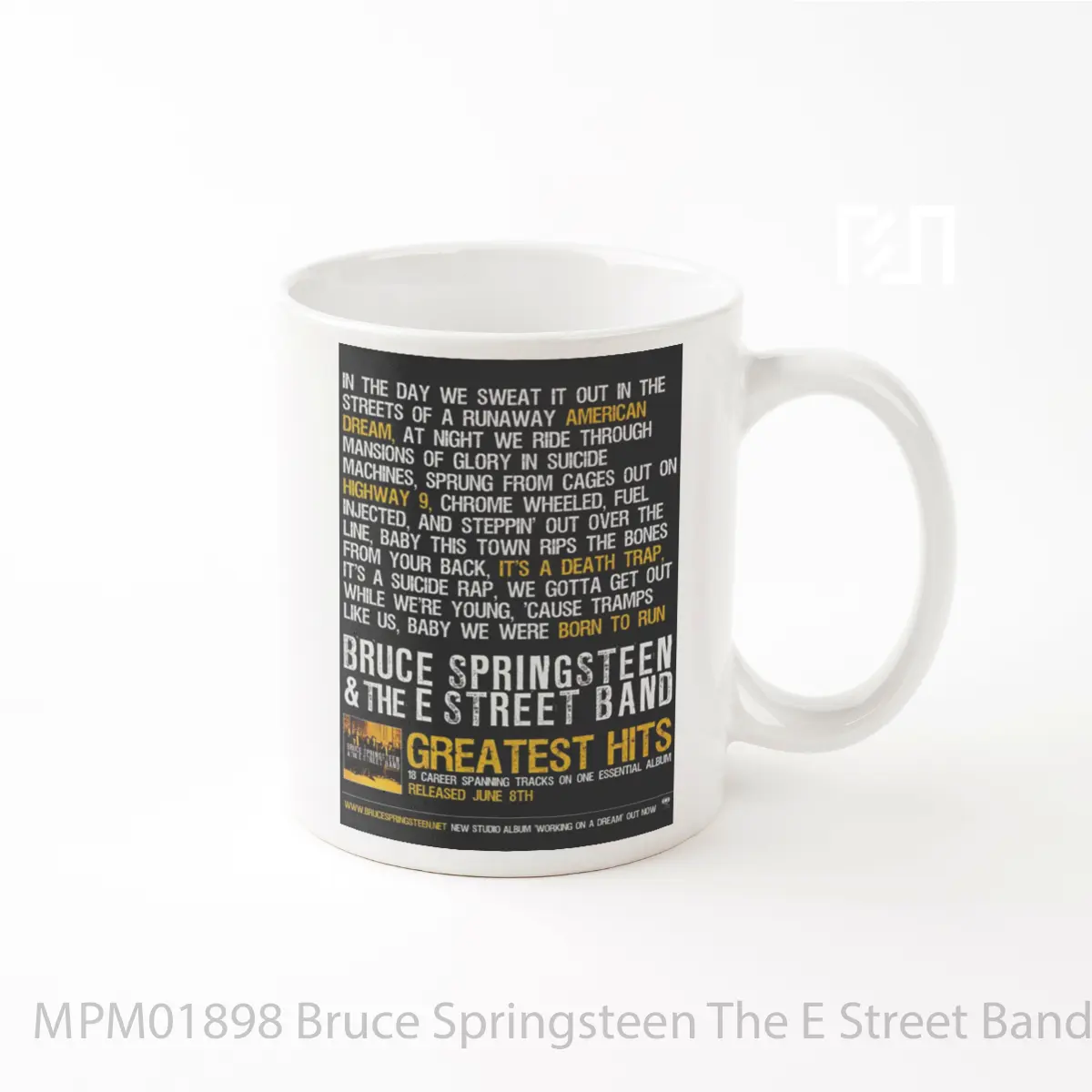 Mug Bruce Springsteen The E Street Band Greatest Hits Collection MPM01898