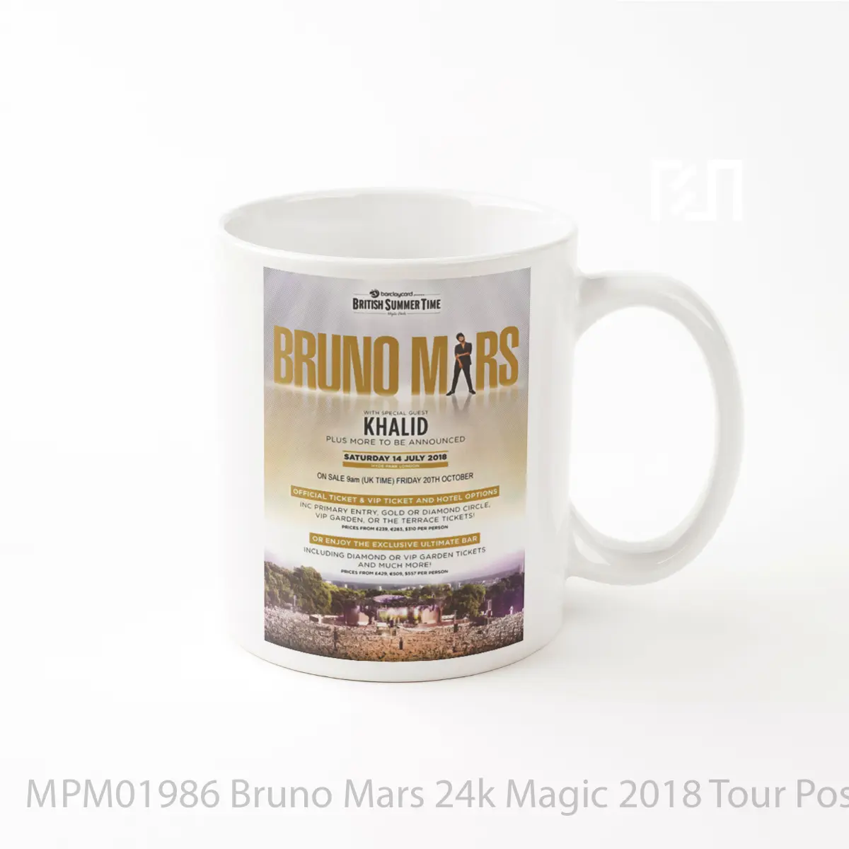 Mug Bruno Mars 24k Magic 2018 Tour MPM01986