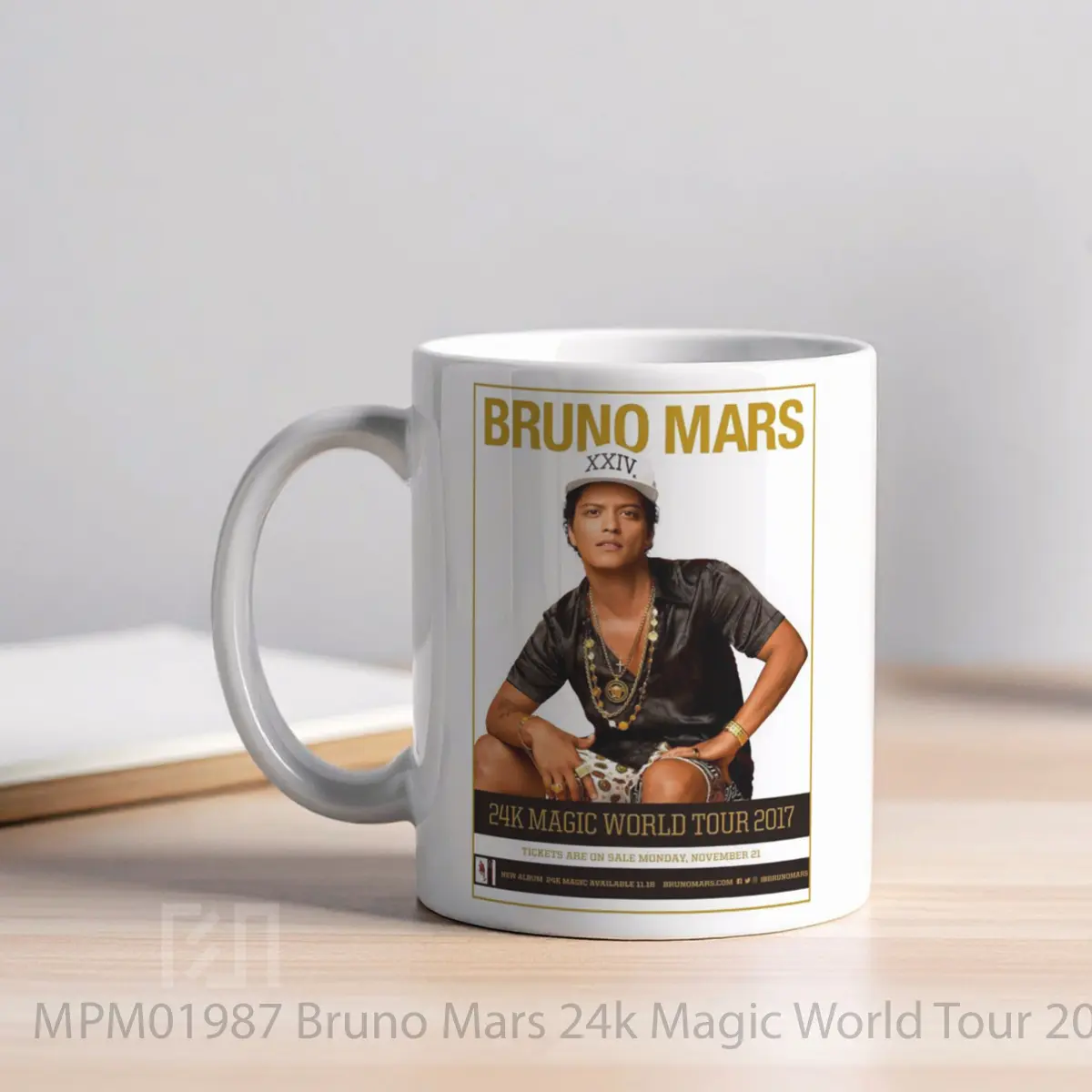 Mug Bruno Mars 24k Magic World Tour 2017 1 MPM01987 - All-side / Desain