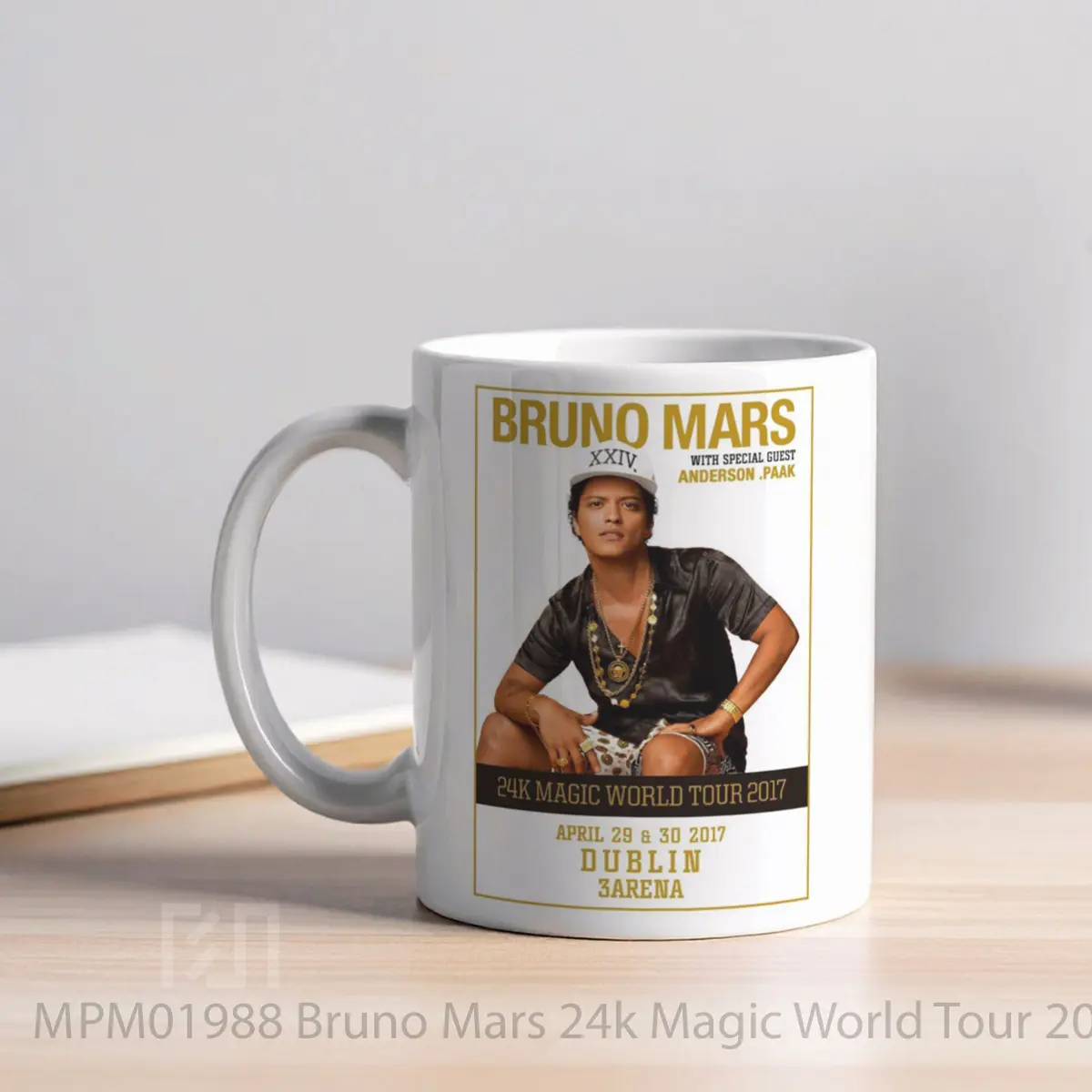 Mug Bruno Mars 24k Magic World Tour 2017 Dublin MPM01988 - All-side / Desain
