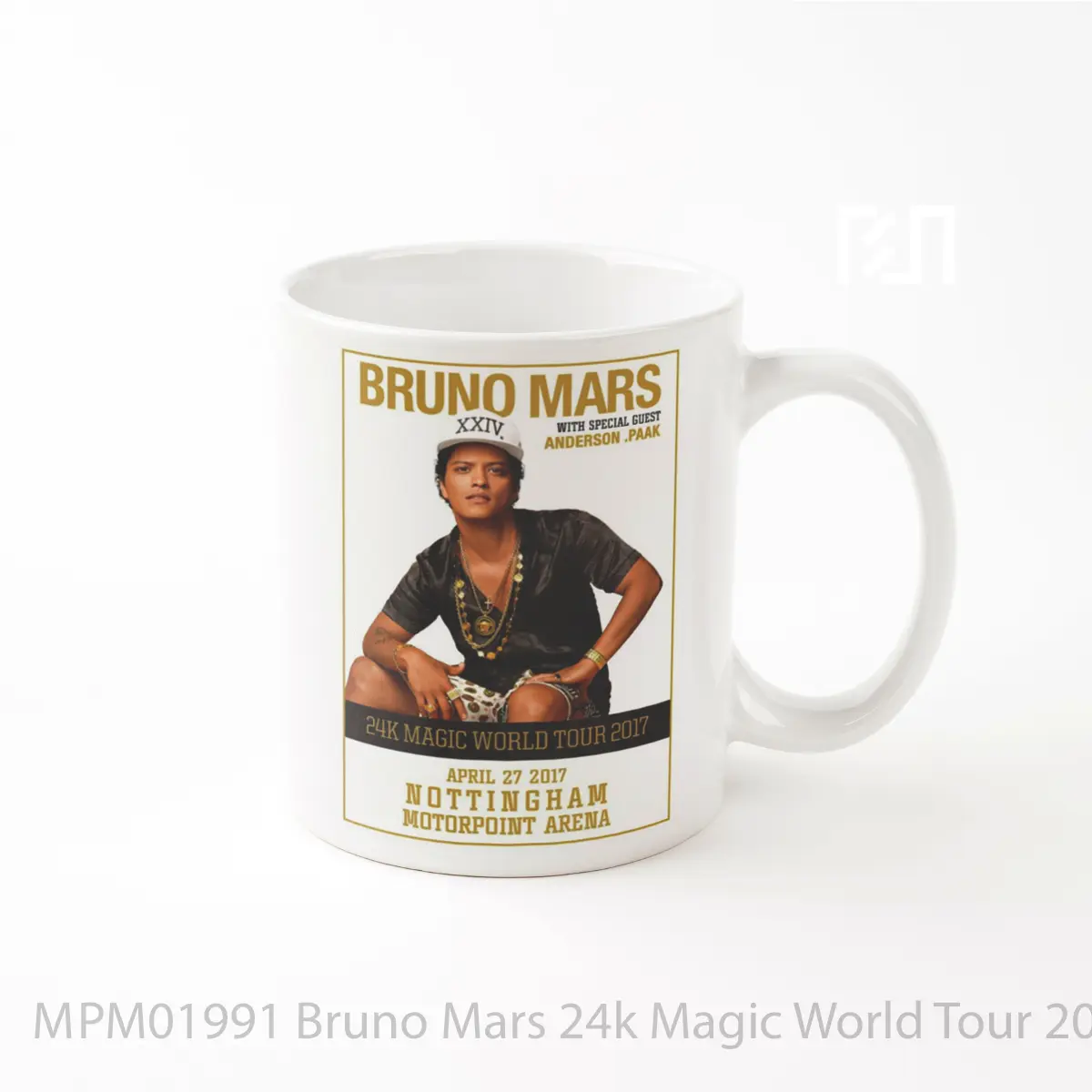 Mug Bruno Mars 24k Magic World Tour 2017 Nottingham Me MPM01991