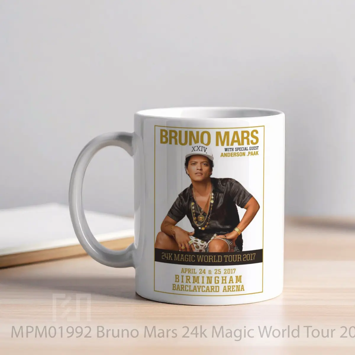 Mug Bruno Mars 24k Magic World Tour 2017 MPM01992 - All-side / Desain