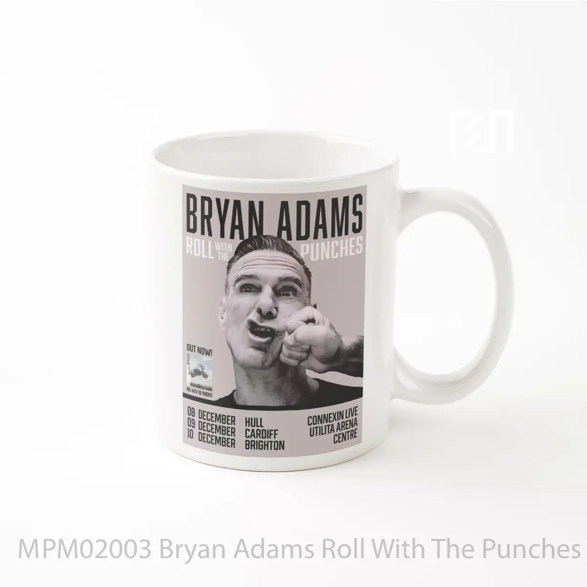 Mug Bryan Adams Roll With The Punches 2025 Uk Tour Hull MPM02003