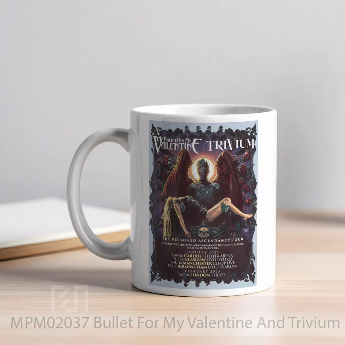 Mug Bullet For My Valentine And Trivium Poisoned Ascendancy Tour MPM02037 - All-side / Desain