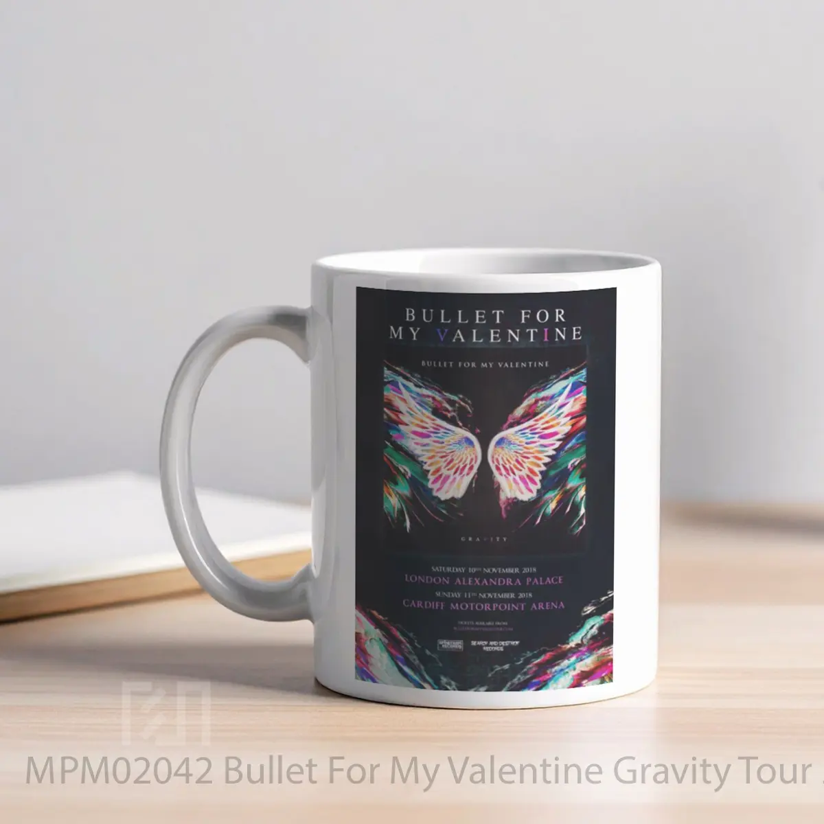 Mug Bullet For My Valentine Gravity Tour 2018 MPM02042 - All-side / Desain