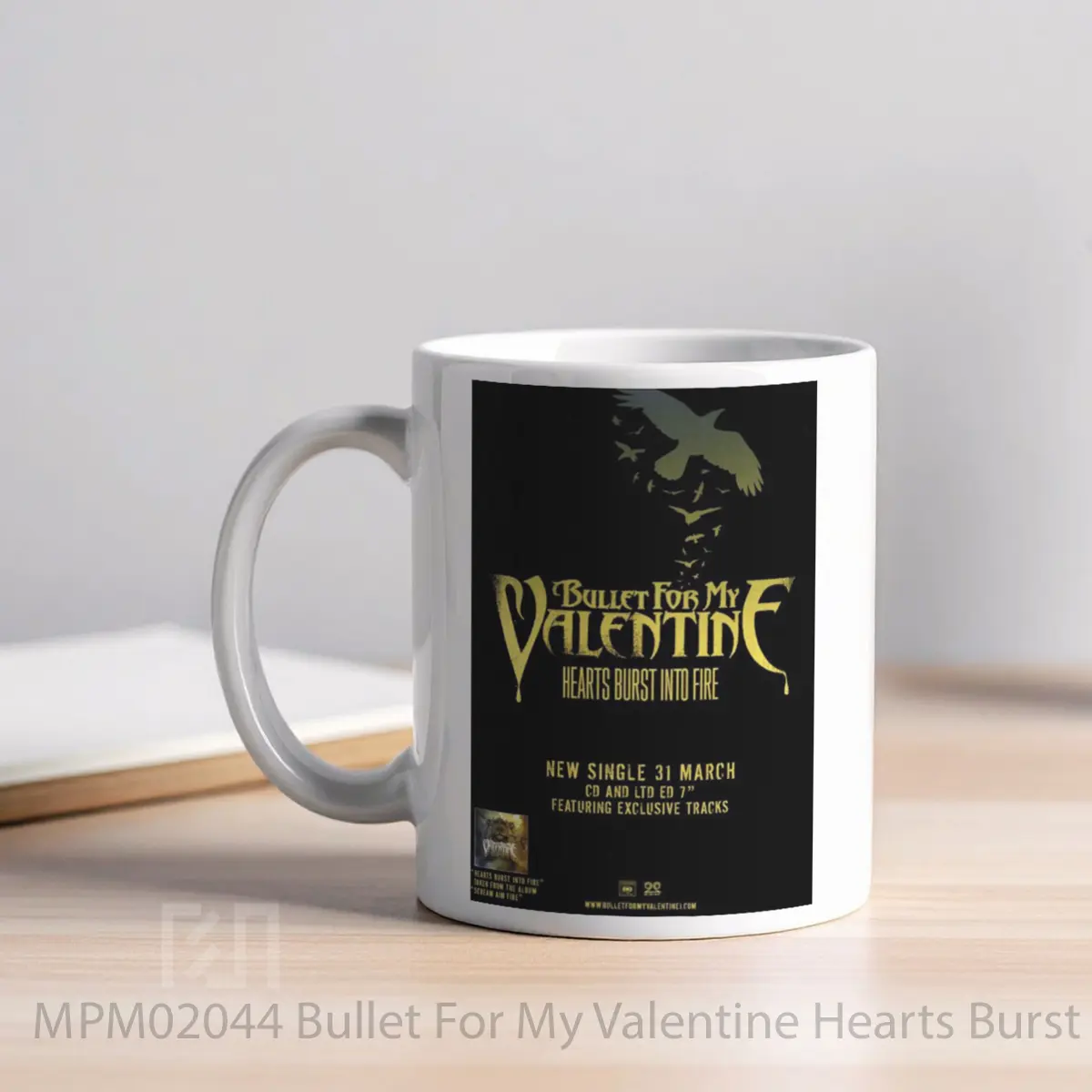 Mug Bullet For My Valentine Hearts Burst Into Fire Pos MPM02044 - All-side / Desain