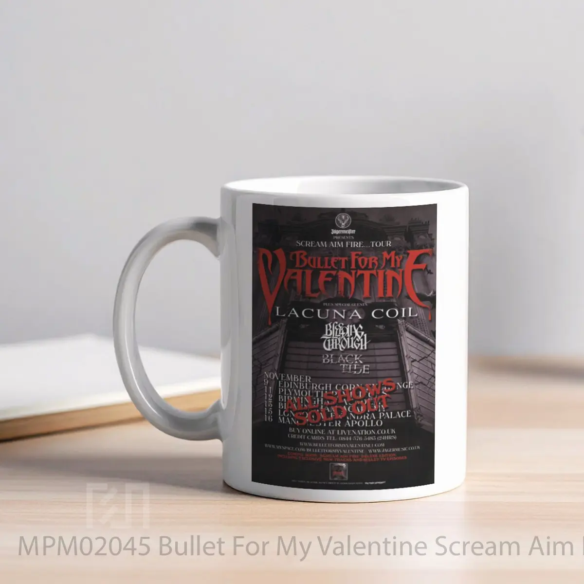 Mug Bullet For My Valentine Scream Aim Fire 2008 Uk To MPM02045 - All-side / Desain