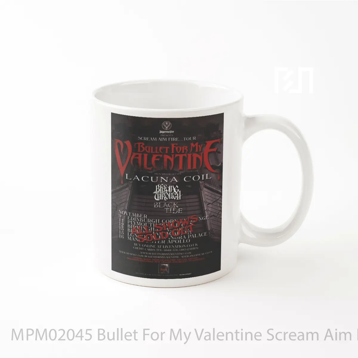 Mug Bullet For My Valentine Scream Aim Fire 2008 Uk To MPM02045