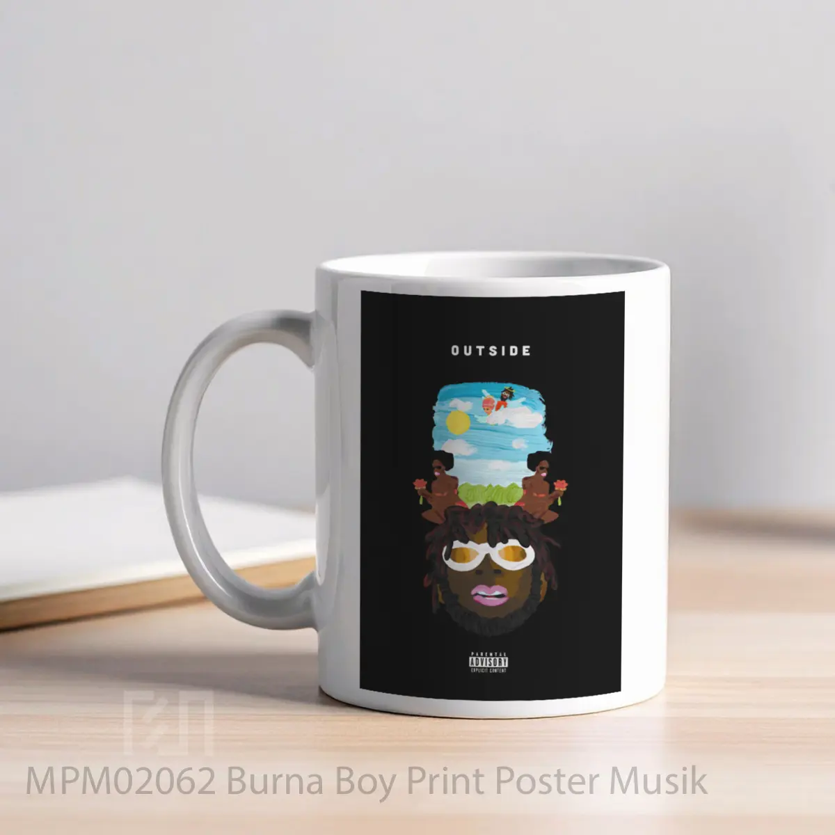 Mug Burna Boy Print MPM02062 - All-side / Desain
