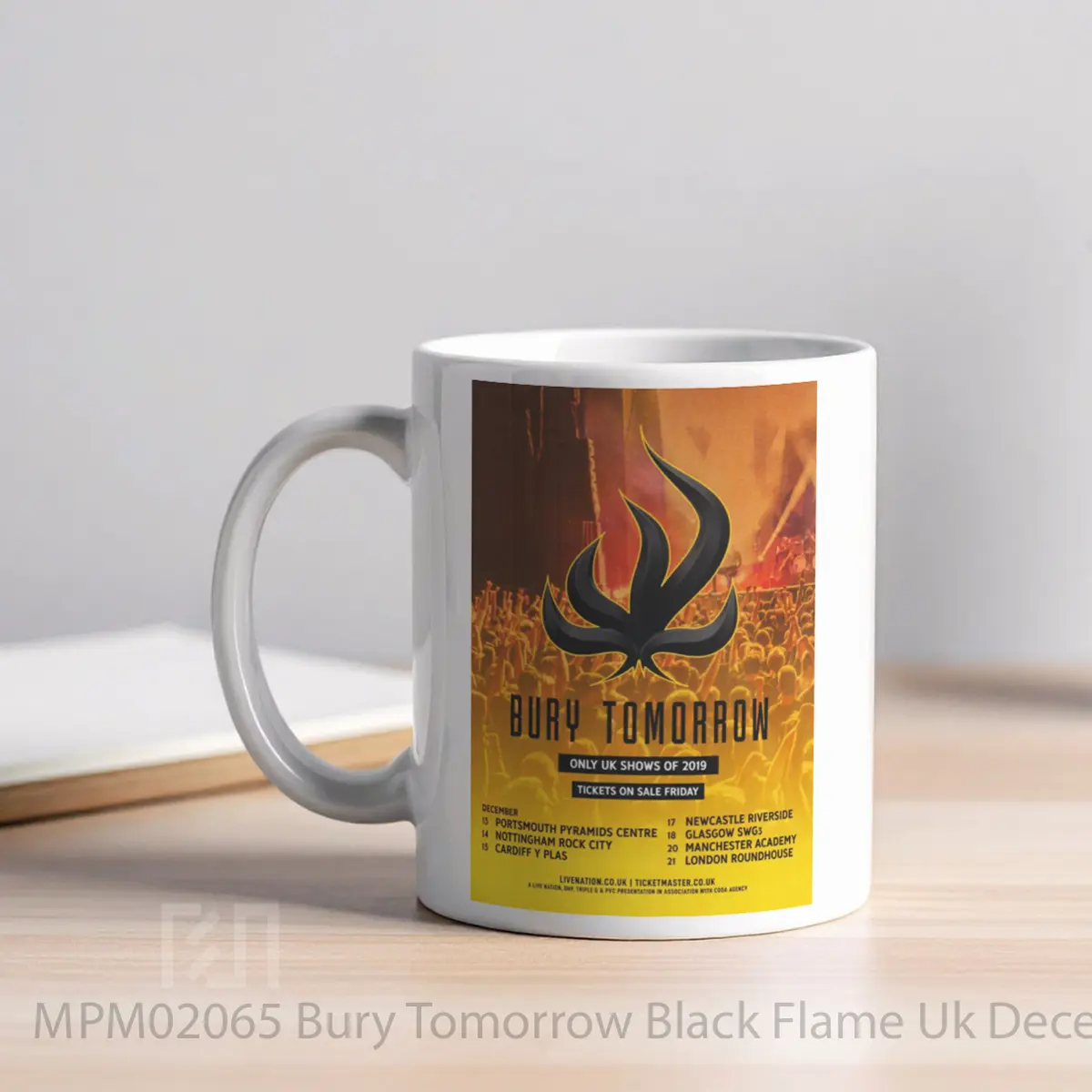 Mug Bury Tomorrow Black Flame Uk December 2019 Tour MPM02065 - All-side / Desain