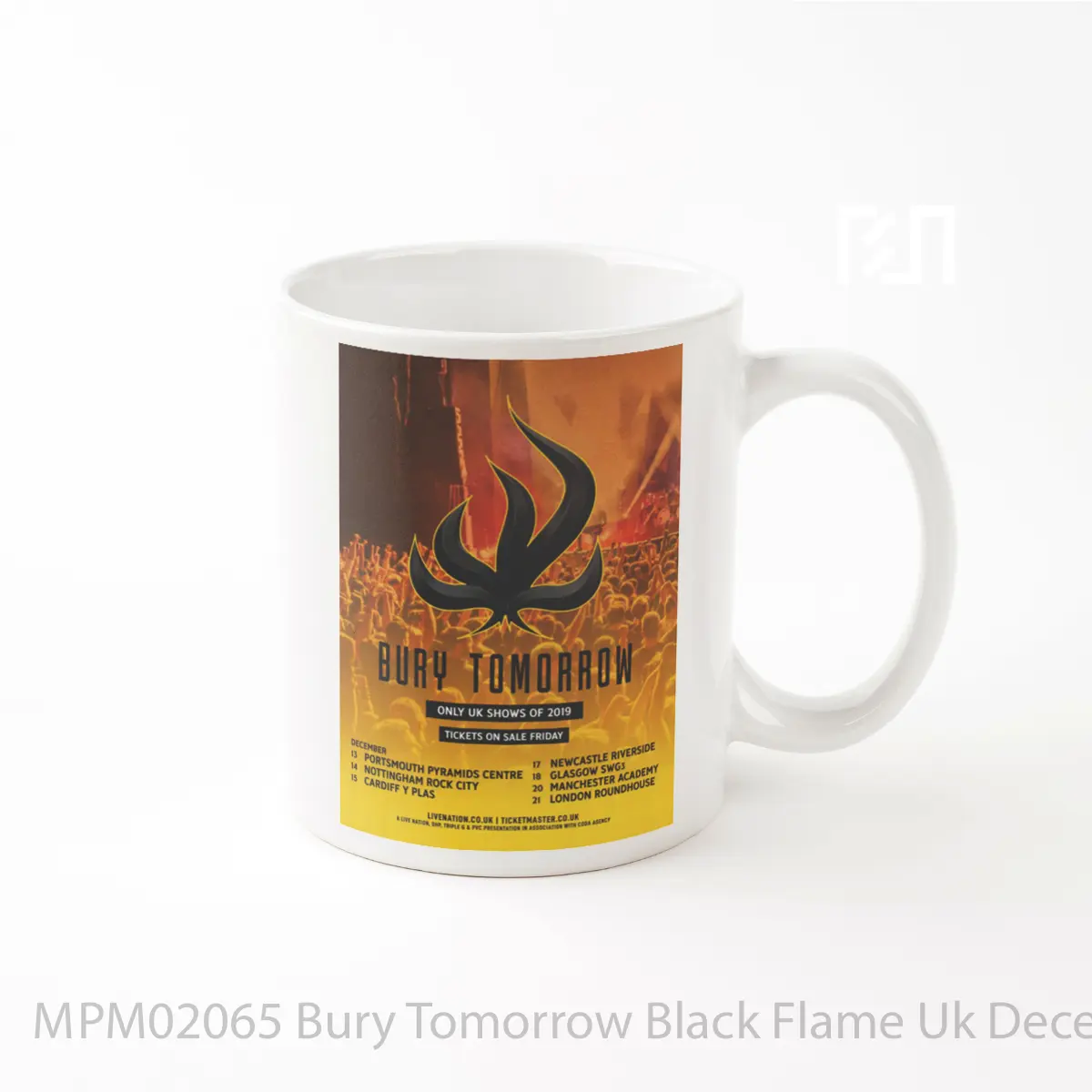 Mug Bury Tomorrow Black Flame Uk December 2019 Tour MPM02065