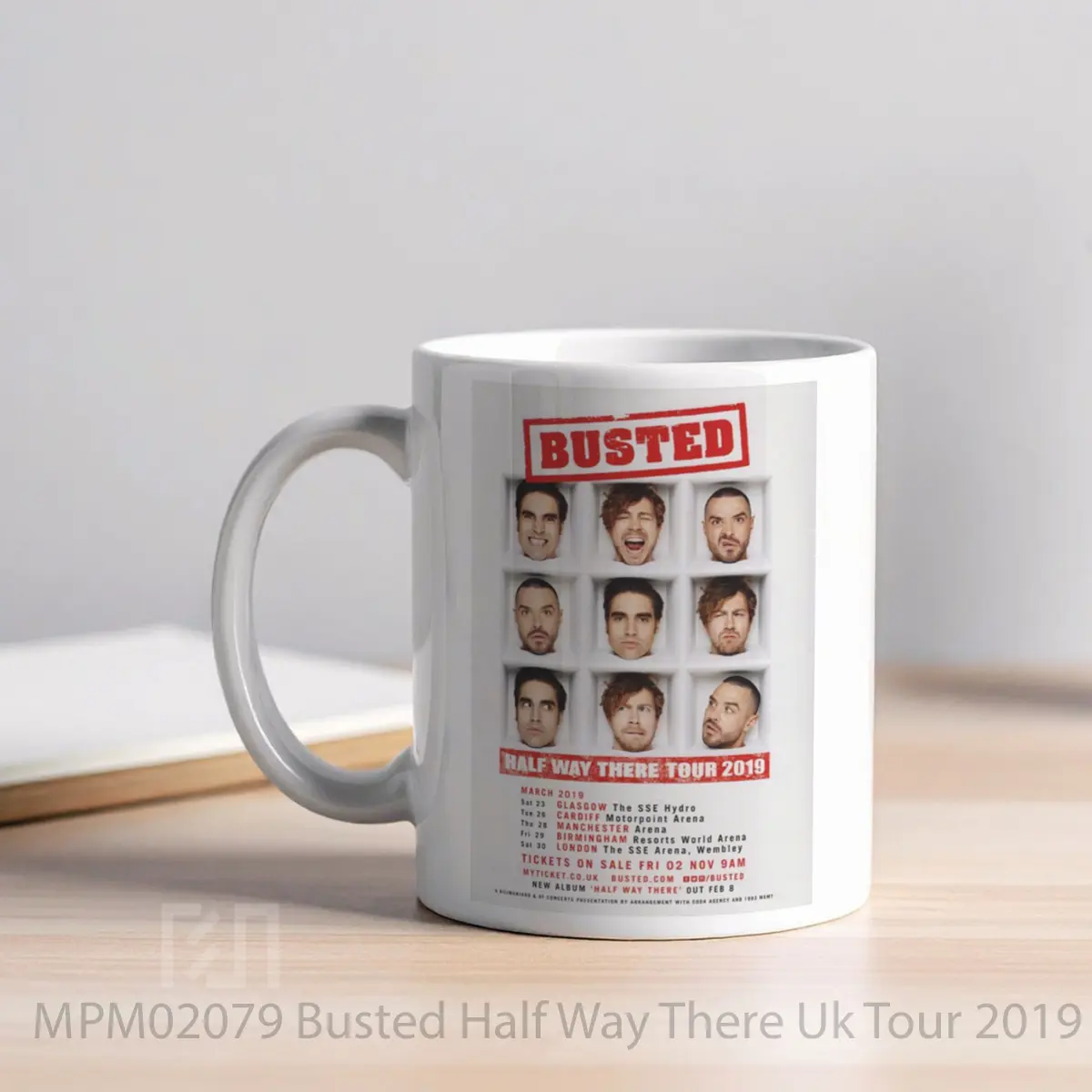 Mug Busted Half Way There Uk Tour 2019 MPM02079 - All-side / Desain