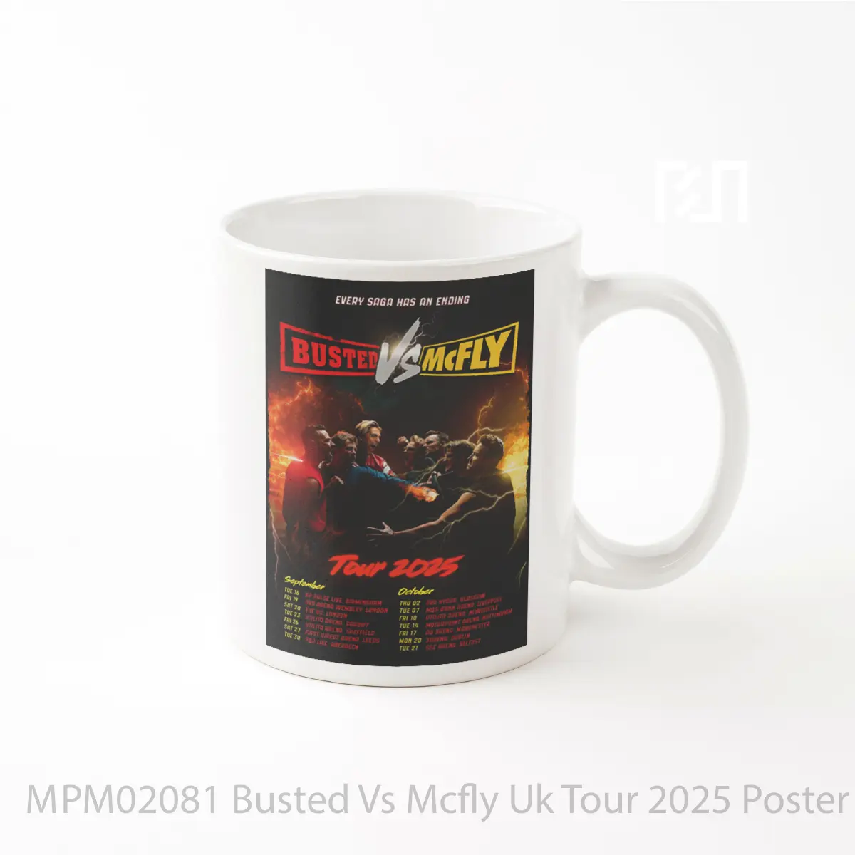 Mug Busted Vs Mcfly Uk Tour 2025 MPM02081