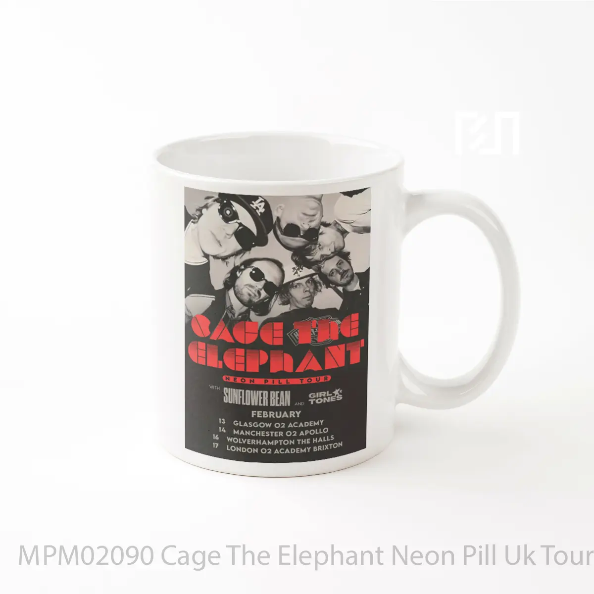 Mug Cage The Elephant Neon Pill Uk Tour 2025 MPM02090