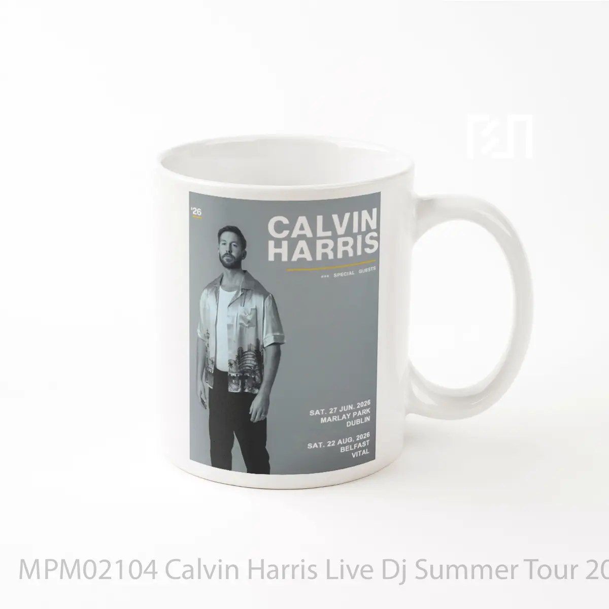 Mug Calvin Harris Live Dj Summer Tour 2026 Dublin Belfast MPM02104