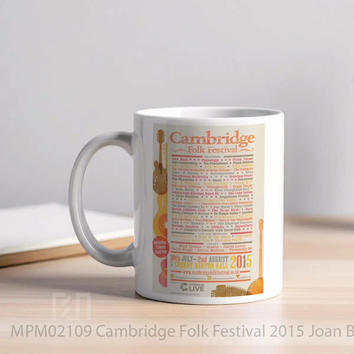 Mug Cambridge Folk Festival 2015 Joan Baez MPM02109 - All-side / Desain
