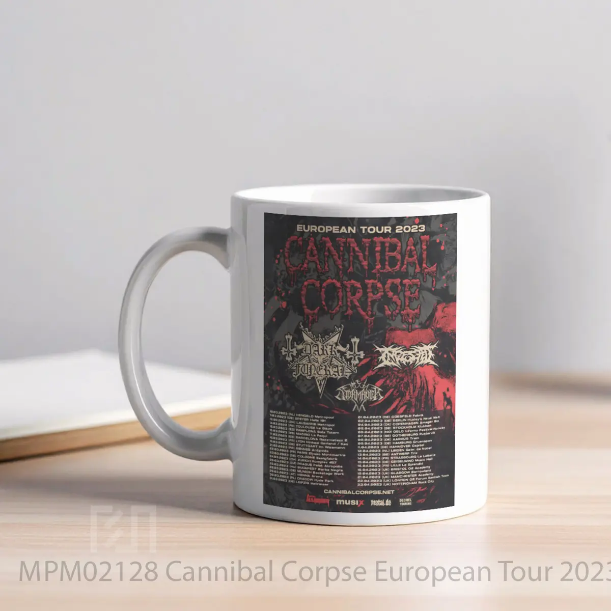 Mug Cannibal Corpse European Tour 2023 MPM02128 - All-side / Desain