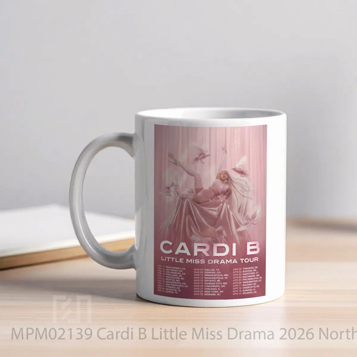 Mug Cardi B Little Miss Drama 2026 North America Arena Tour MPM02139 - All-side / Desain