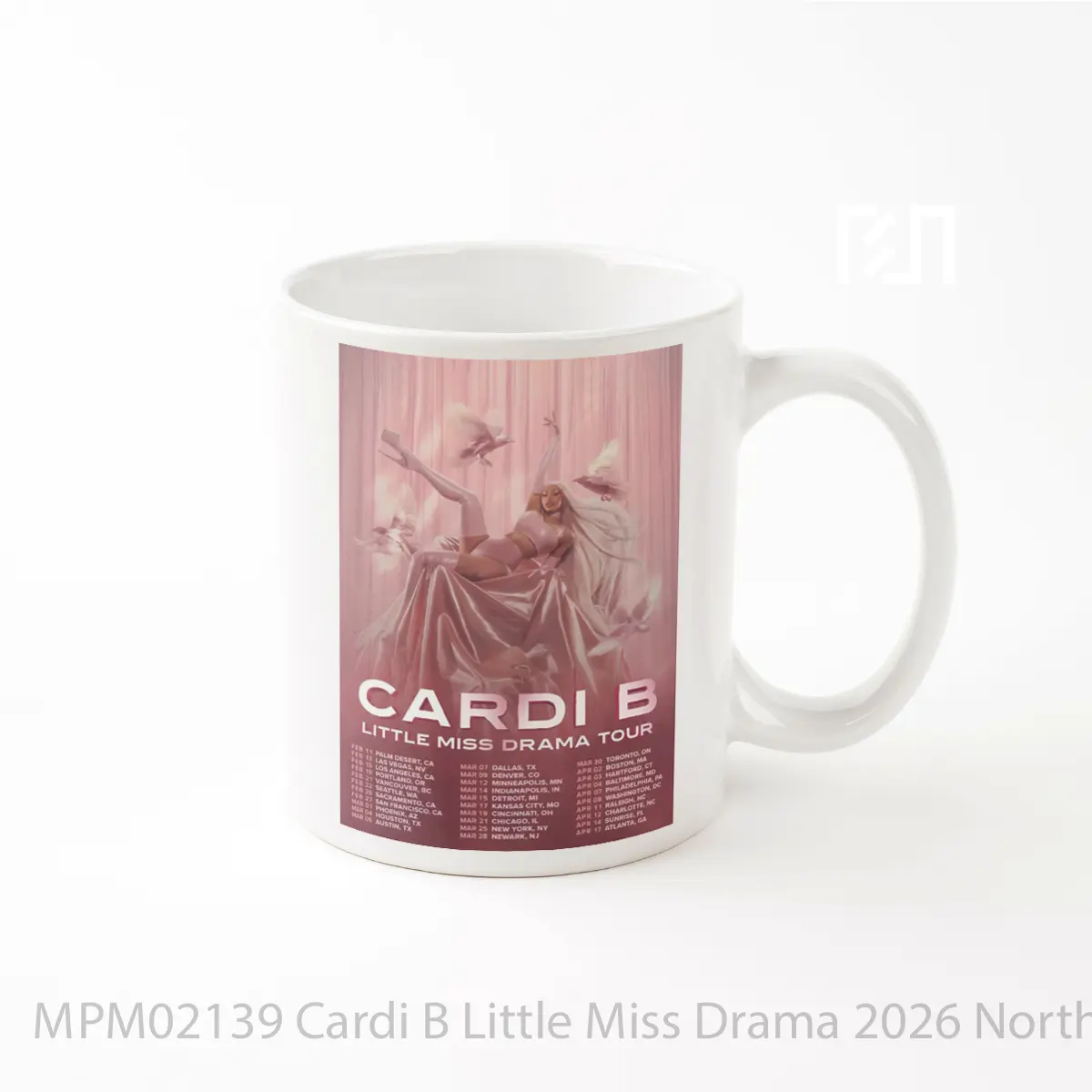 Mug Cardi B Little Miss Drama 2026 North America Arena Tour MPM02139