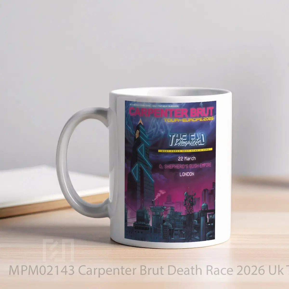 Mug Carpenter Brut Death Race 2026 Uk Tour MPM02143 - All-side / Desain