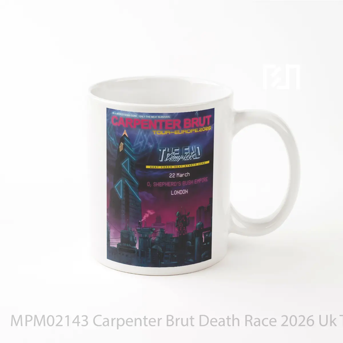 Mug Carpenter Brut Death Race 2026 Uk Tour MPM02143
