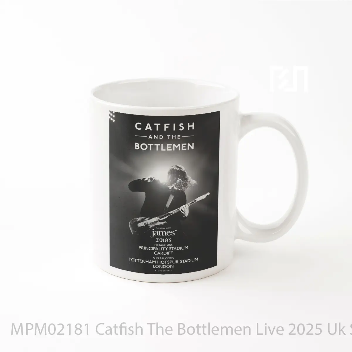 Mug Catfish The Bottlemen Live 2025 Uk Stadium Tour MPM02181