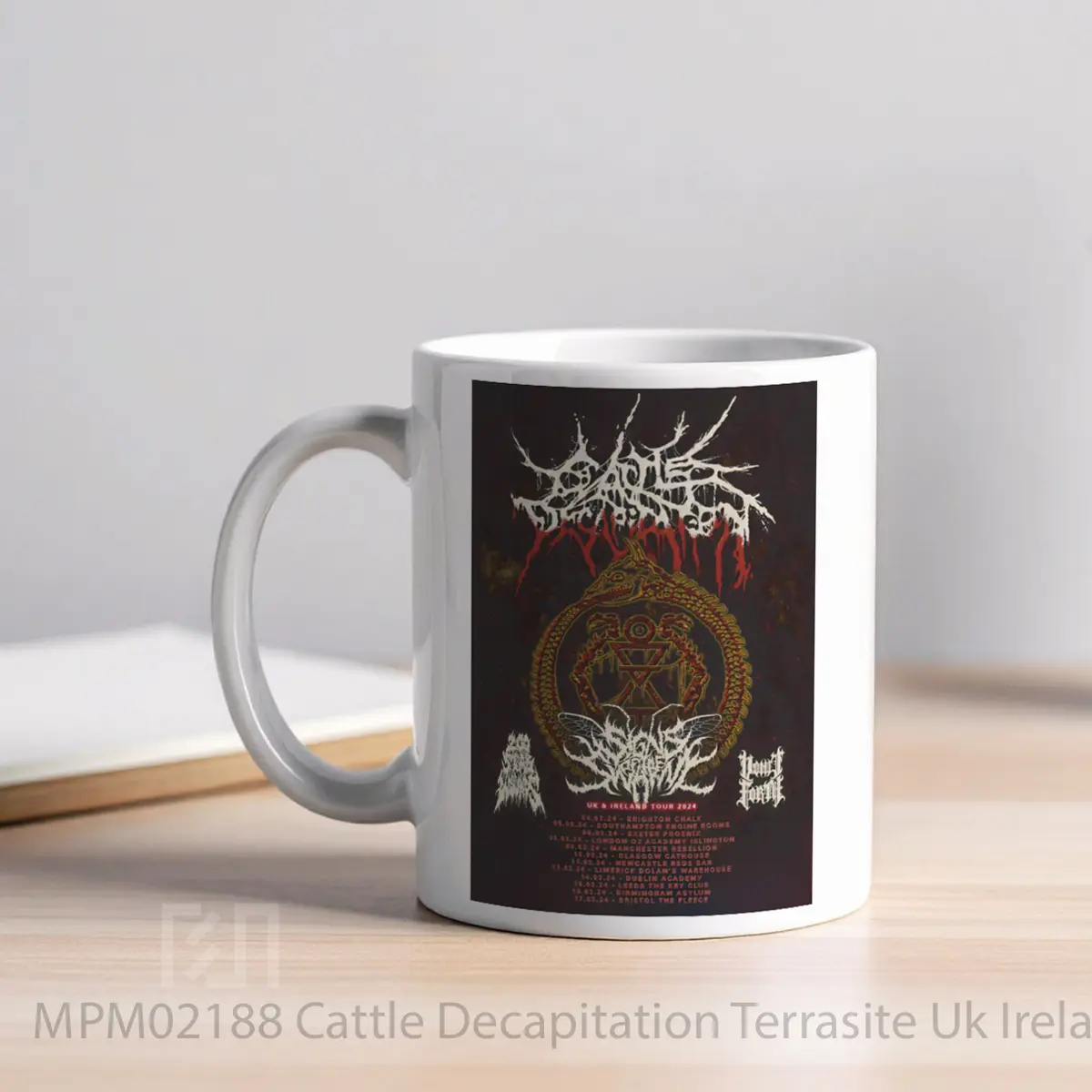 Mug Cattle Decapitation Terrasite Uk Ireland Tour 2024 MPM02188 - All-side / Desain