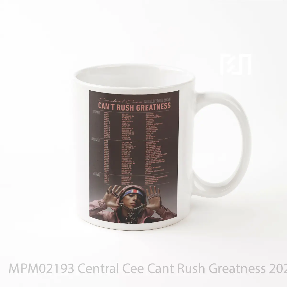 Mug Central Cee Cant Rush Greatness 2025 World Tour P MPM02193