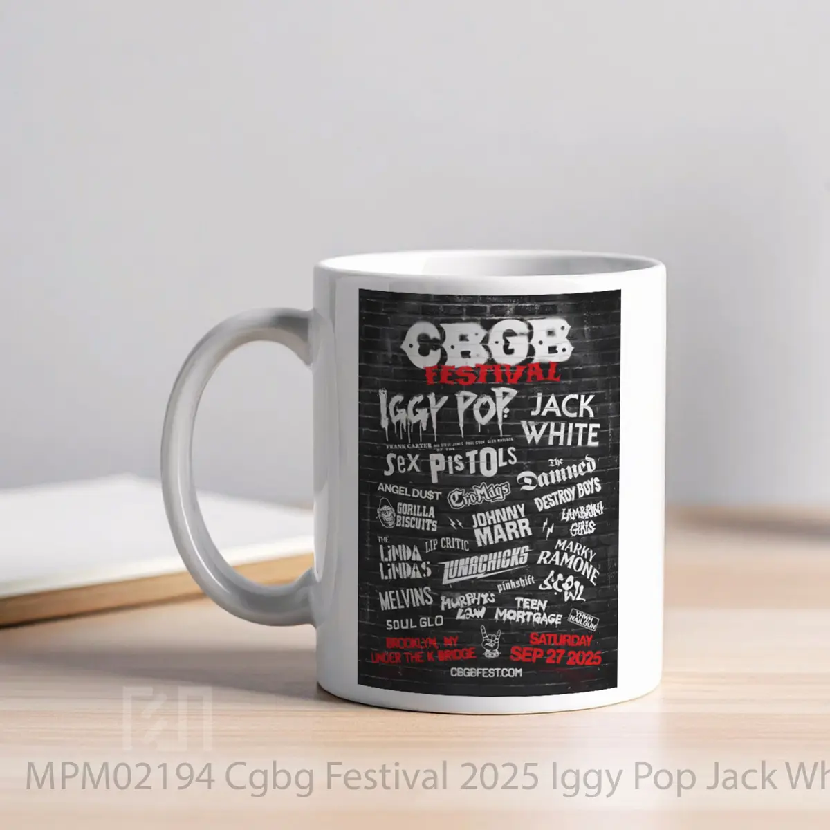 Mug Cgbg Festival 2025 Iggy Pop Jack White MPM02194 - All-side / Desain