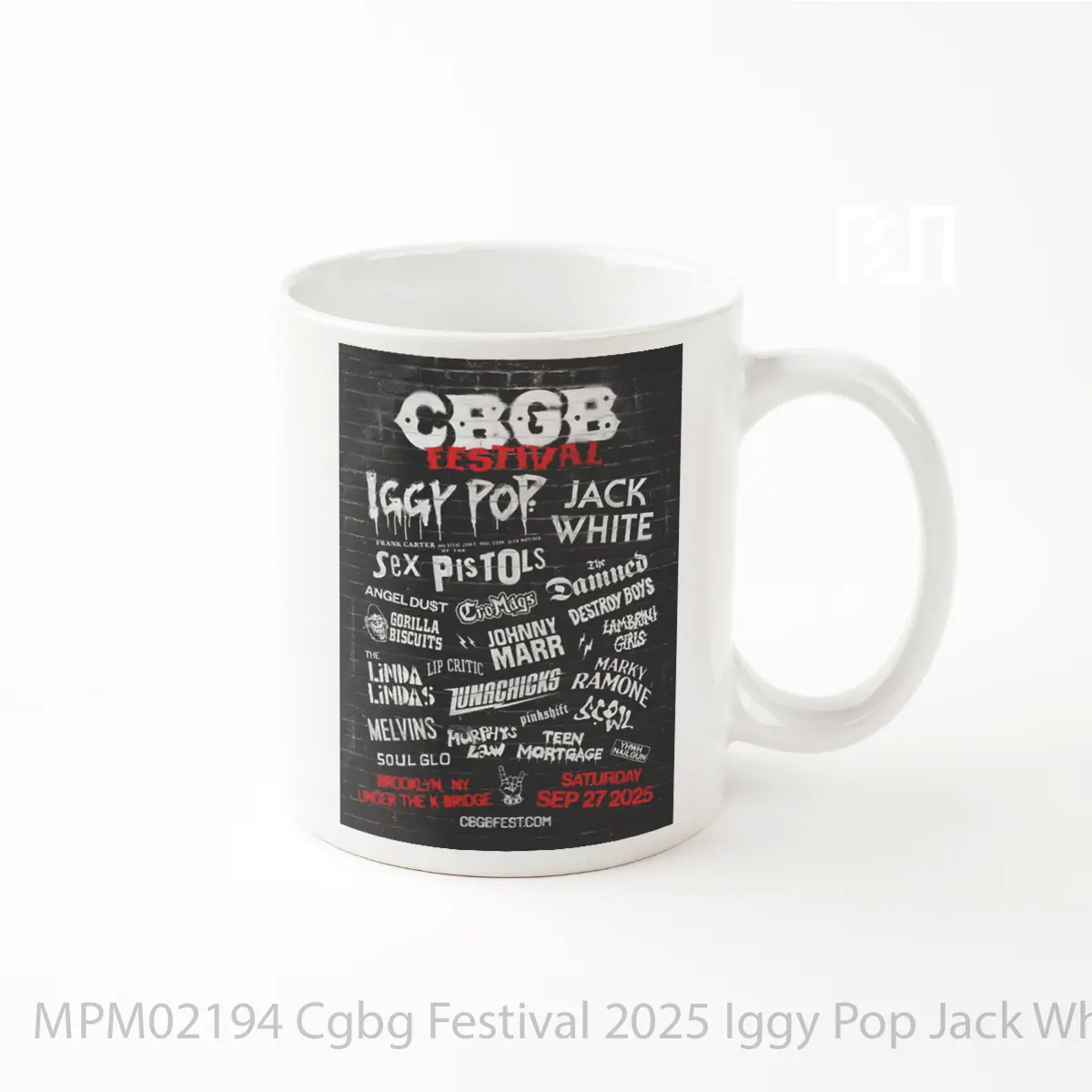 Mug Cgbg Festival 2025 Iggy Pop Jack White MPM02194