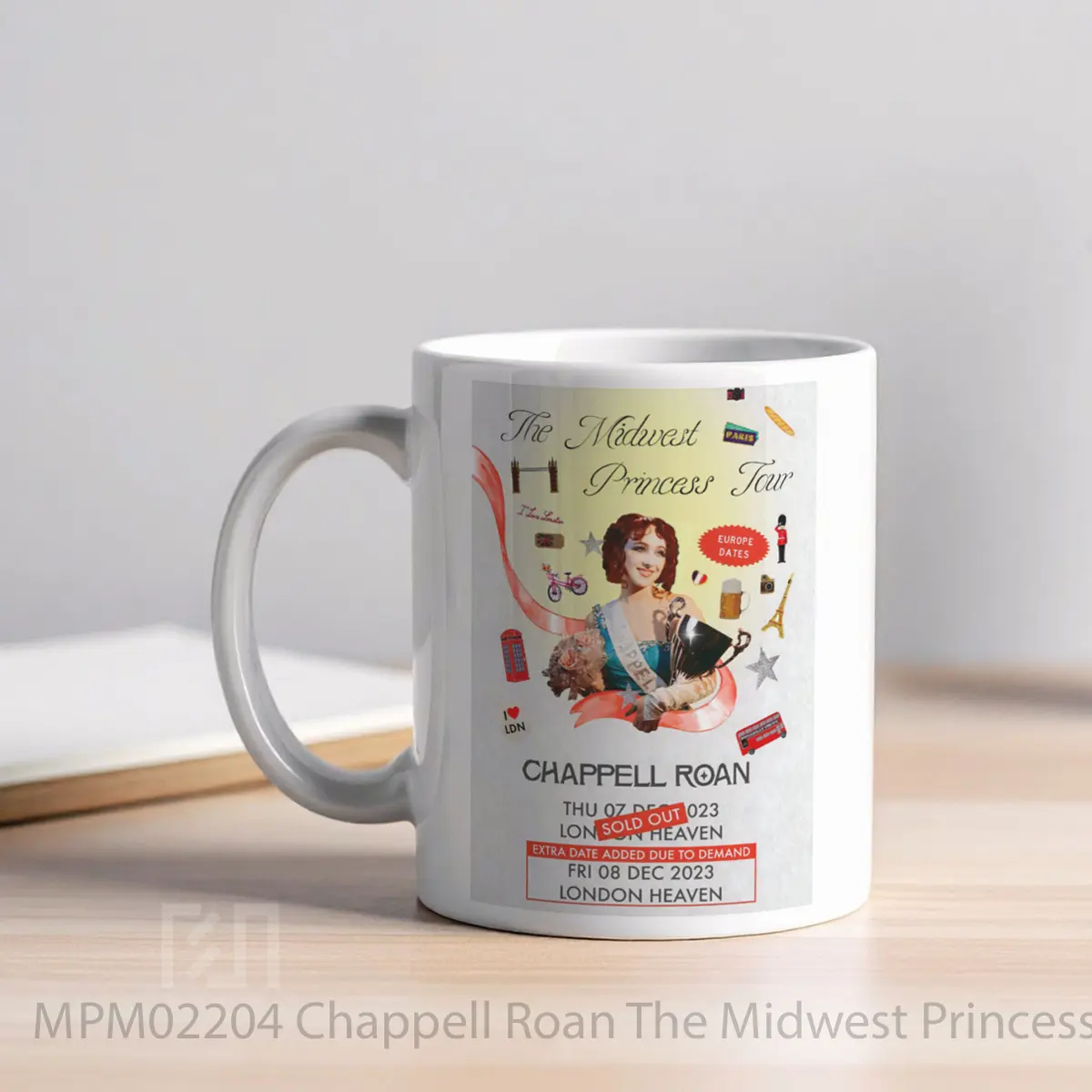 Mug Chappell Roan The Midwest Princess Tour 2023 London MPM02204 - All-side / Desain