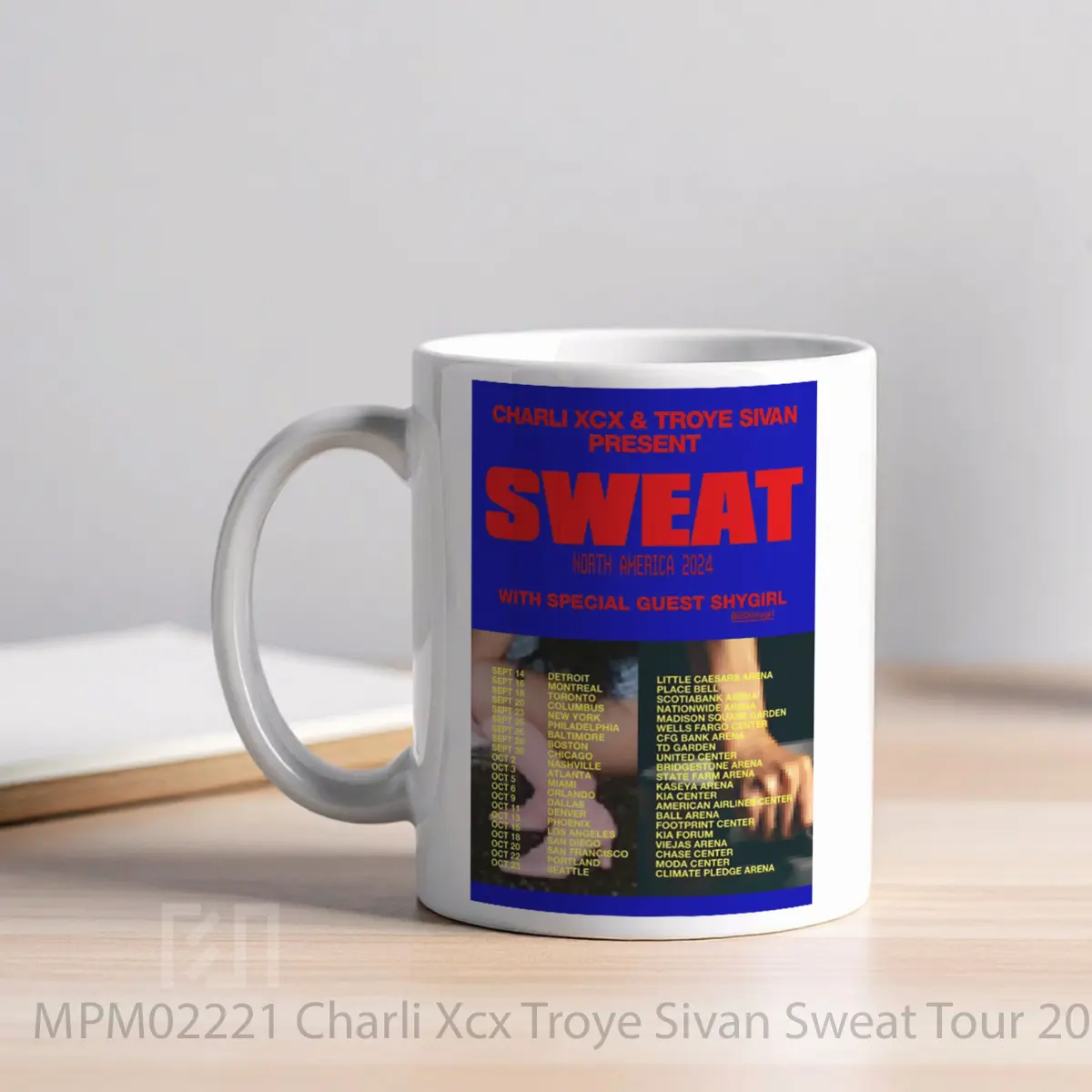 Mug Charli Xcx Troye Sivan Sweat Tour 2024 North America MPM02221 - All-side / Desain