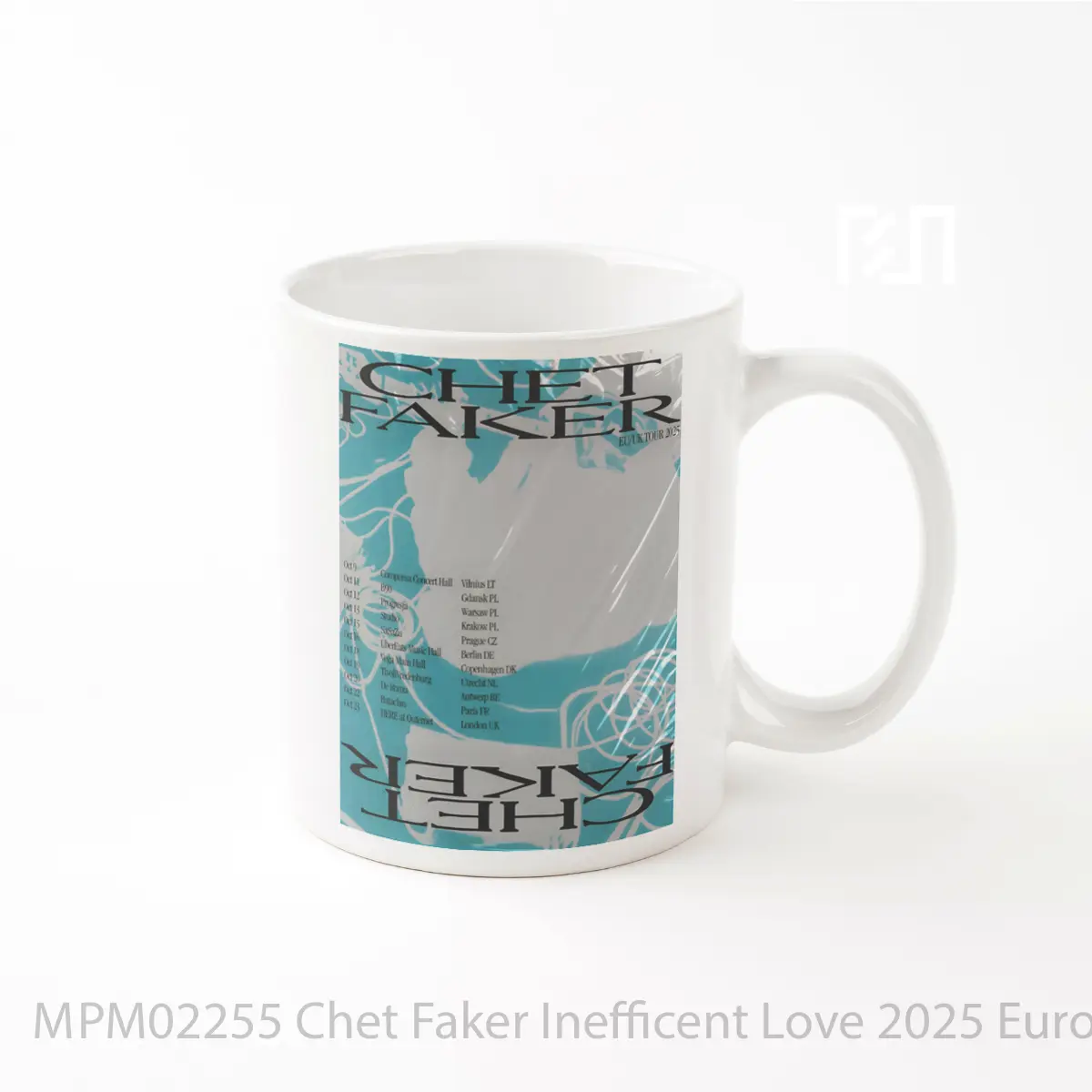 Mug Keramik Premium SNI - Mug Chet Faker Inefficent Love 2025 Europe Uk Tour P MPM02255