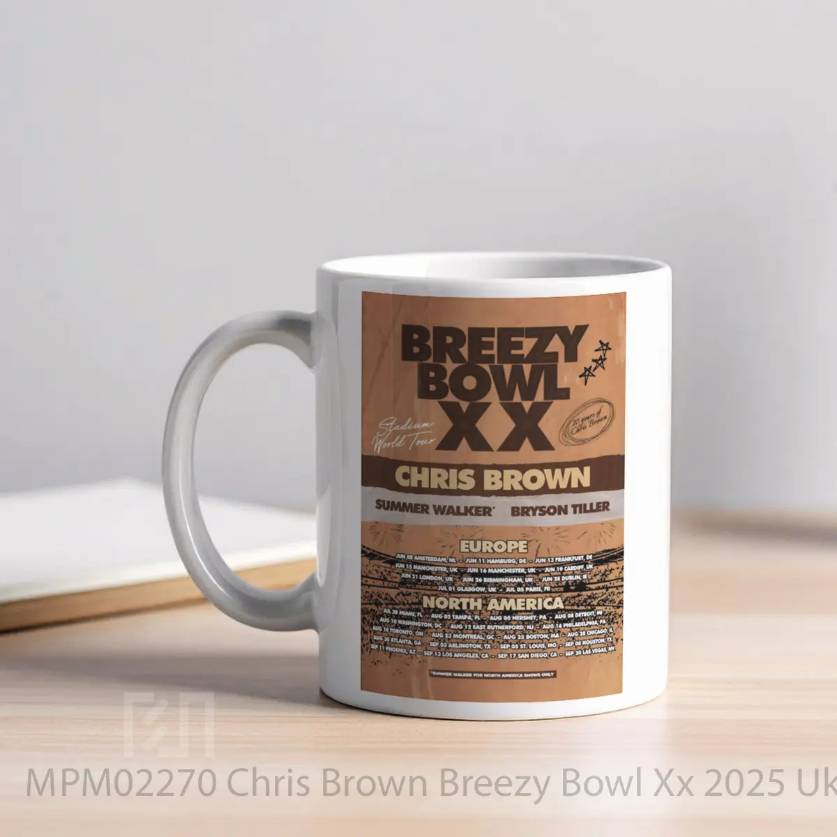 Mug Chris Brown Breezy Bowl Xx 2025 Uk Europe MPM02270 - All-side / Desain