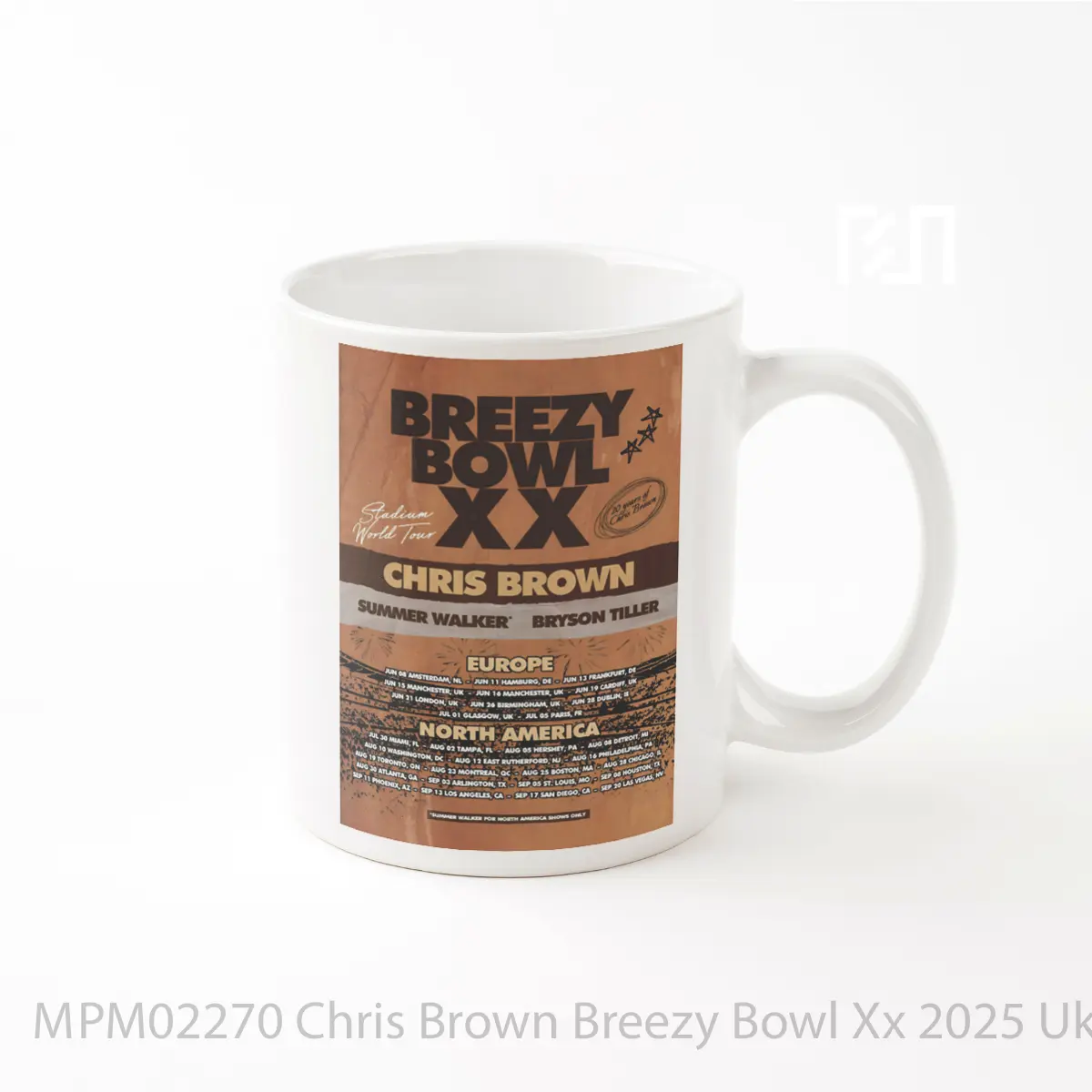 Mug Chris Brown Breezy Bowl Xx 2025 Uk Europe MPM02270