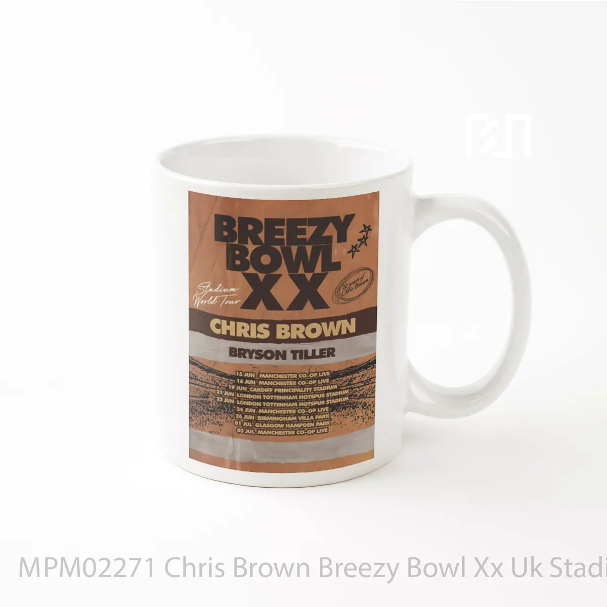 Mug Chris Brown Breezy Bowl Xx Uk Stadium Tour 2025 MPM02271