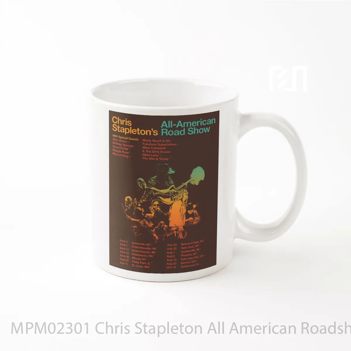 Mug Chris Stapleton All American Roadshow 2025 Tour Po MPM02301