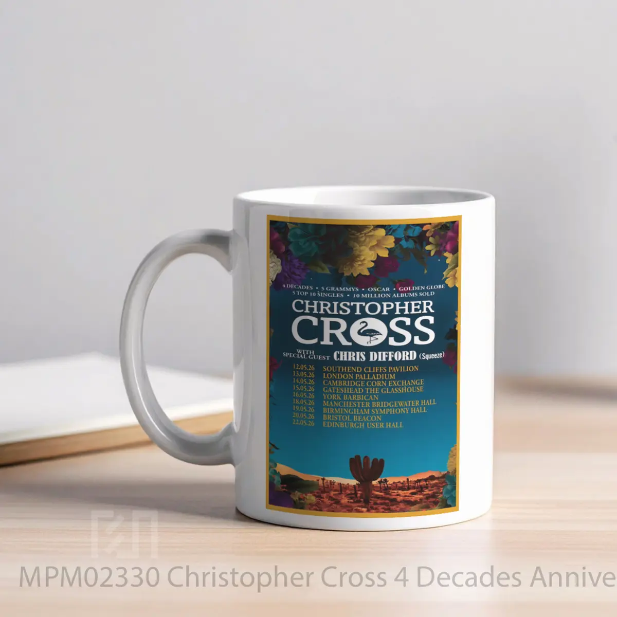 Mug Christopher Cross 4 Decades Anniversary Live 2026 Uk Tour 2 MPM02330 - All-side / Desain