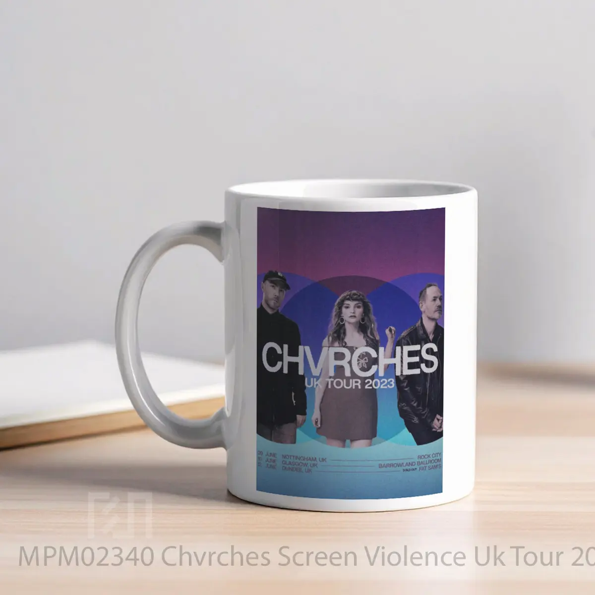 Mug Chvrches Screen Violence Uk Tour 2023 MPM02340 - All-side / Desain
