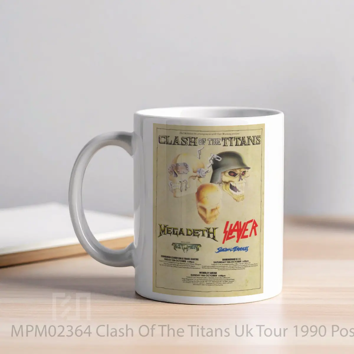 Mug Clash Of The Titans Uk Tour 1990 MPM02364 - All-side / Desain
