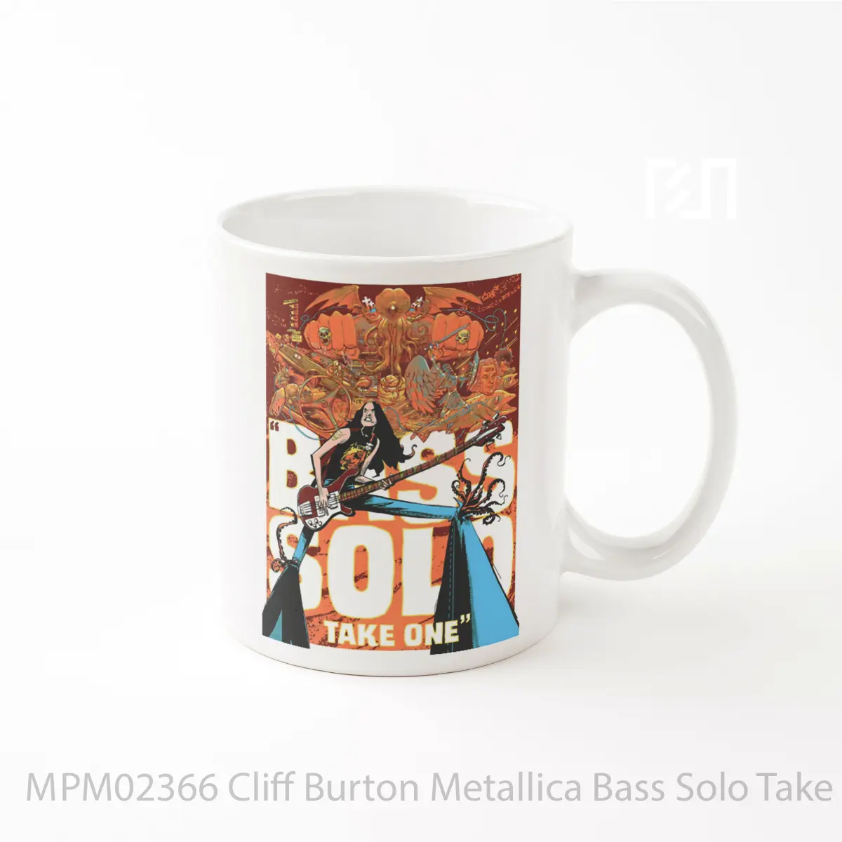 Mug Cliff Burton Metallica Bass Solo Take One MPM02366