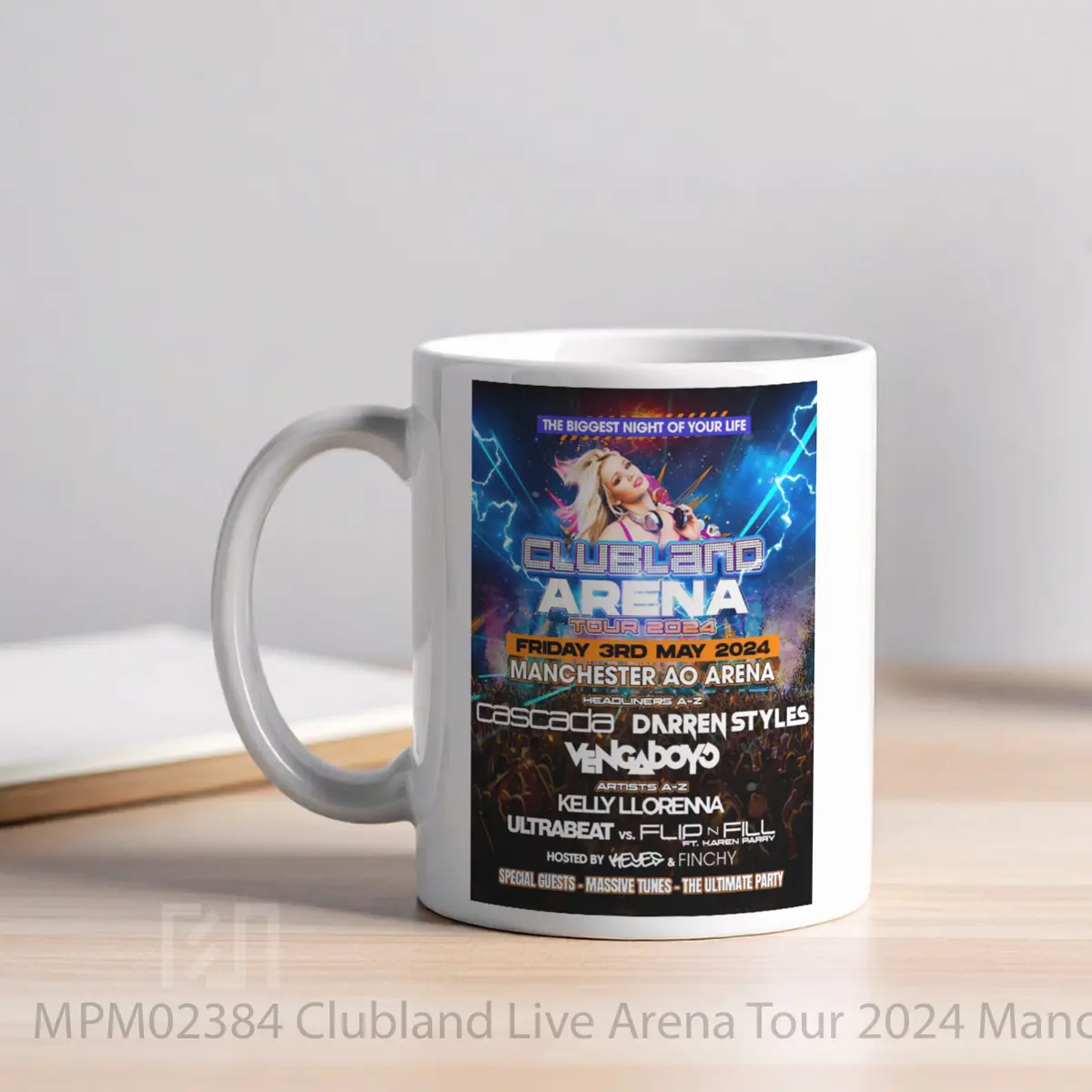 Mug Clubland Live Arena Tour 2024 Manchester Ao Arena MPM02384 - All-side / Desain